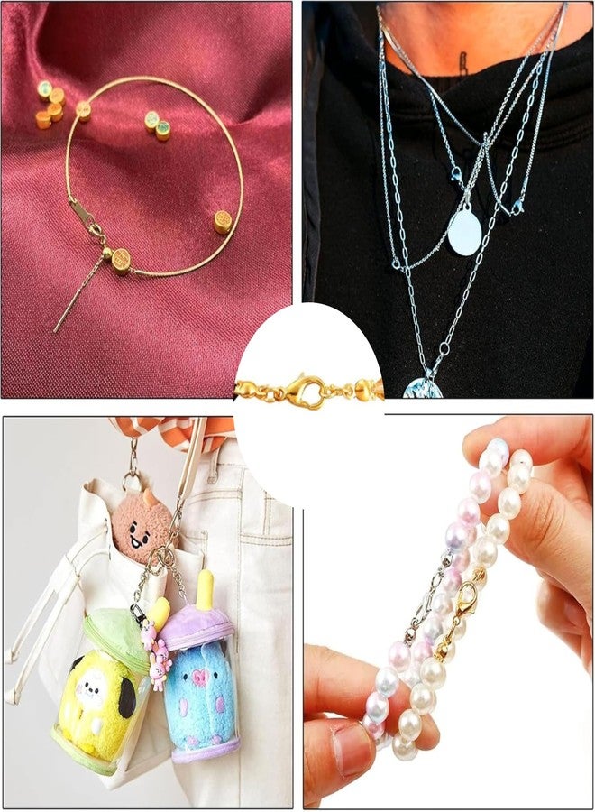 ST logo 60 Pcs Jewellery Making Accessories Lobster Claw Clasp Jump Ring Bead Tips Knot for Jewelry Making Bracelet Necklace DIY Art & Crafts - Image 5